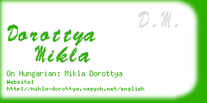 dorottya mikla business card